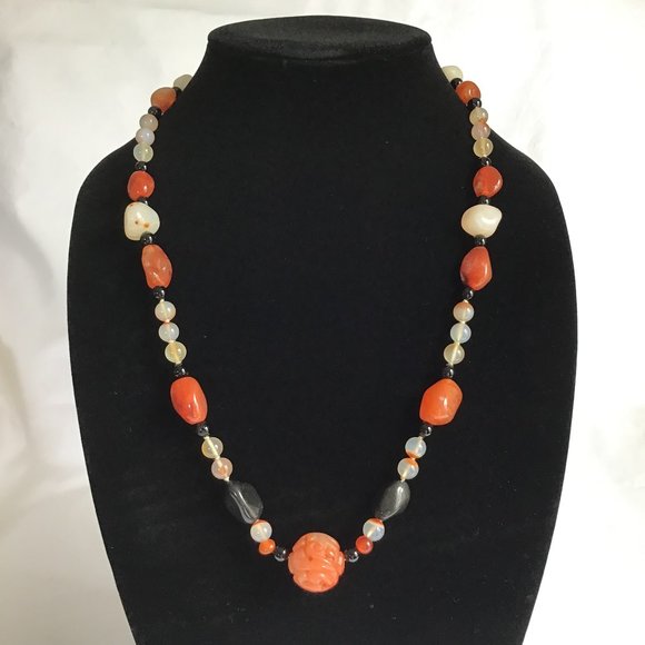 Vibrant Vintage Bead Necklace - Picture 1 of 10